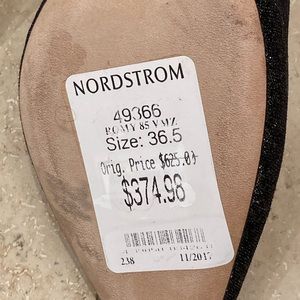 Jimmy Choo black/silver sparkly pumps